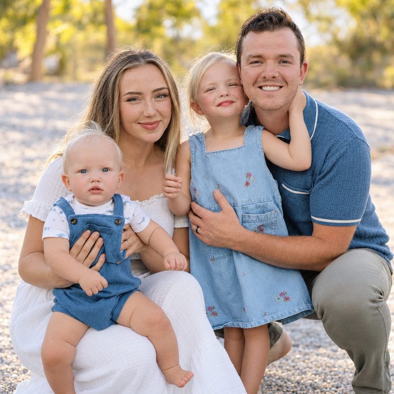 Jake Earl with his family